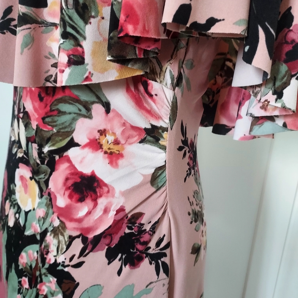 Floral Pink Maxi Dress - Picture 3 of 8